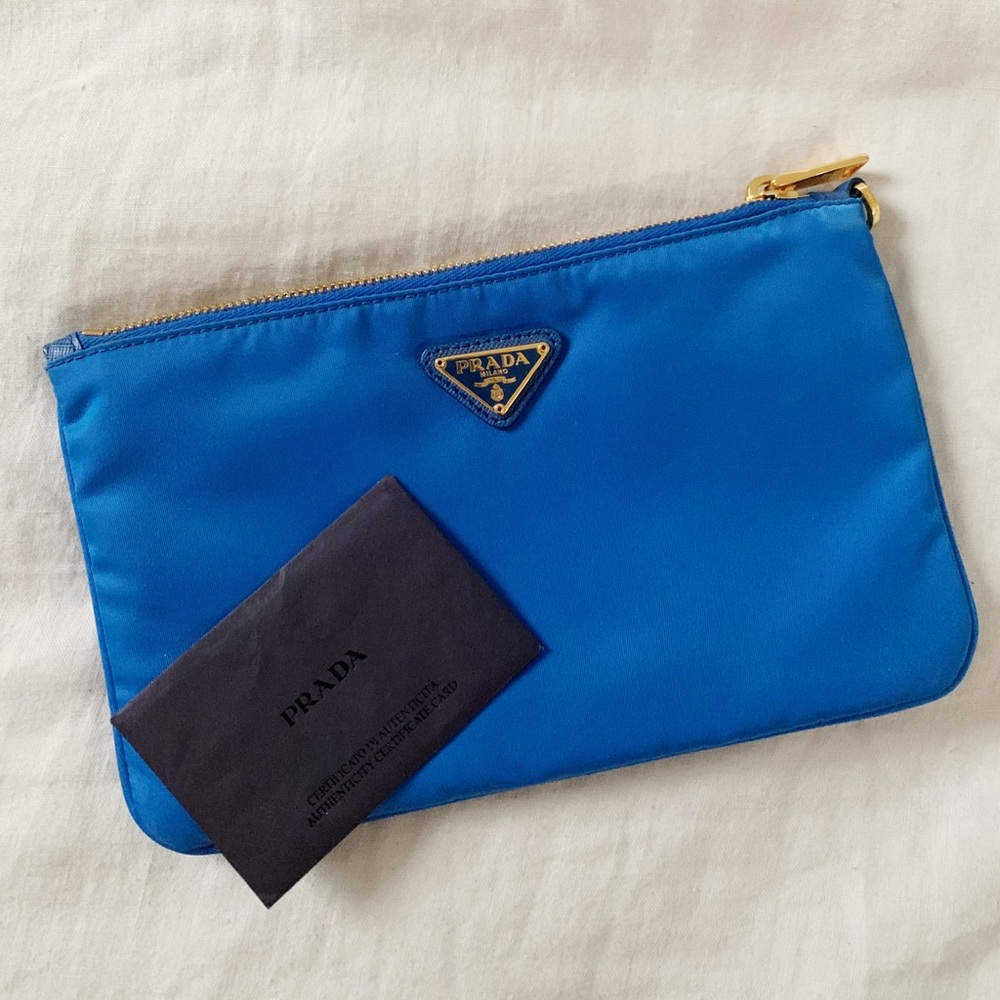 Prada Nylon pouch with authenticity card